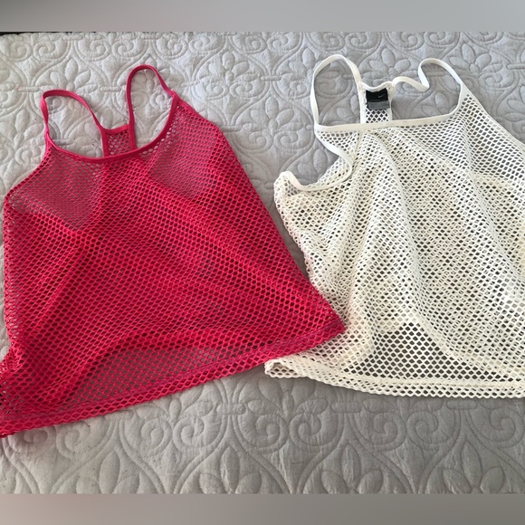 Lot bundle of 2 Nike mesh racer back tanks. M - Picture 1 of 3